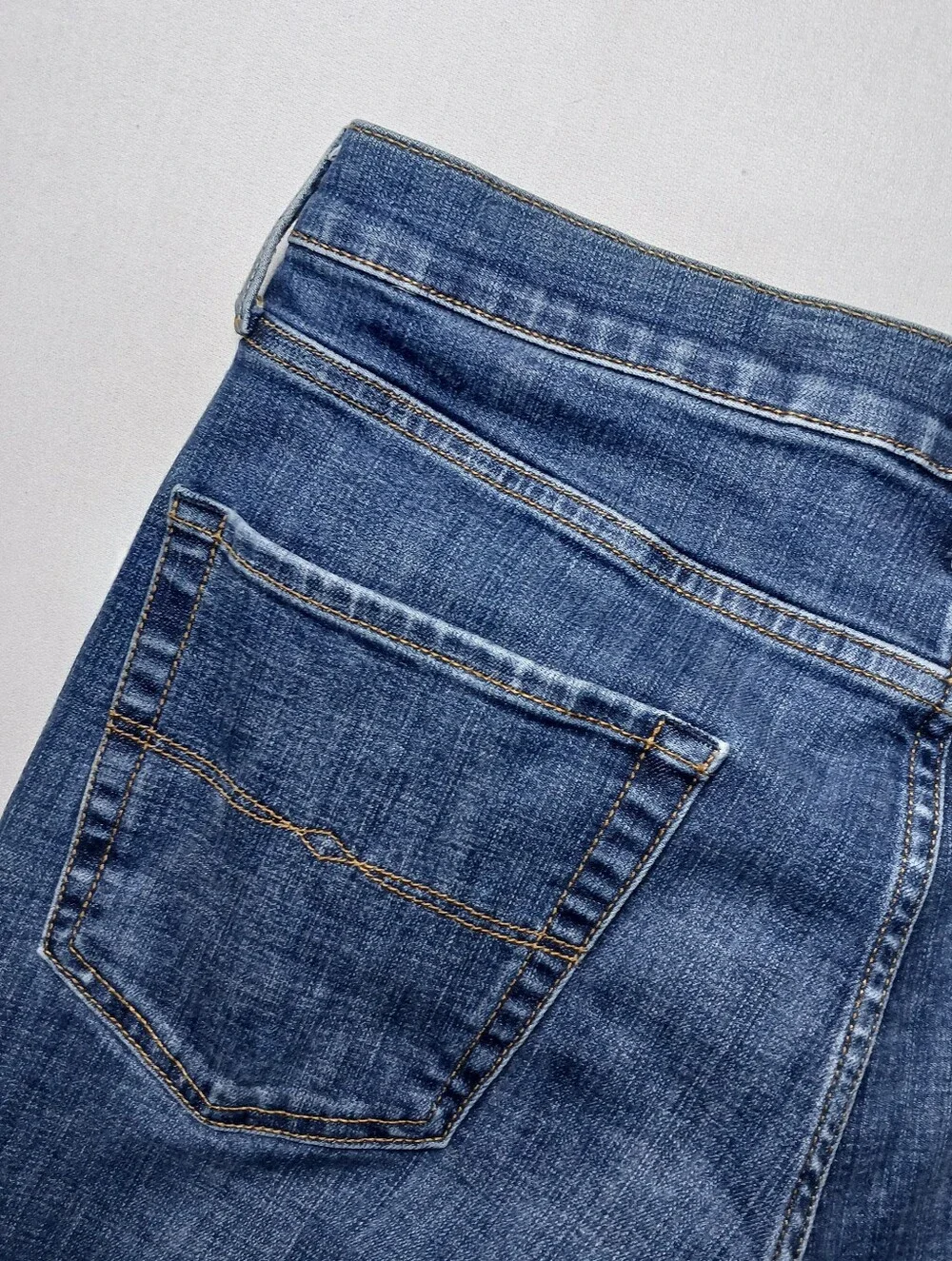 Lucky Brand 410 Mens Athletic Slim Fit Jeans 36X34 Dark Blue Stretch Denim